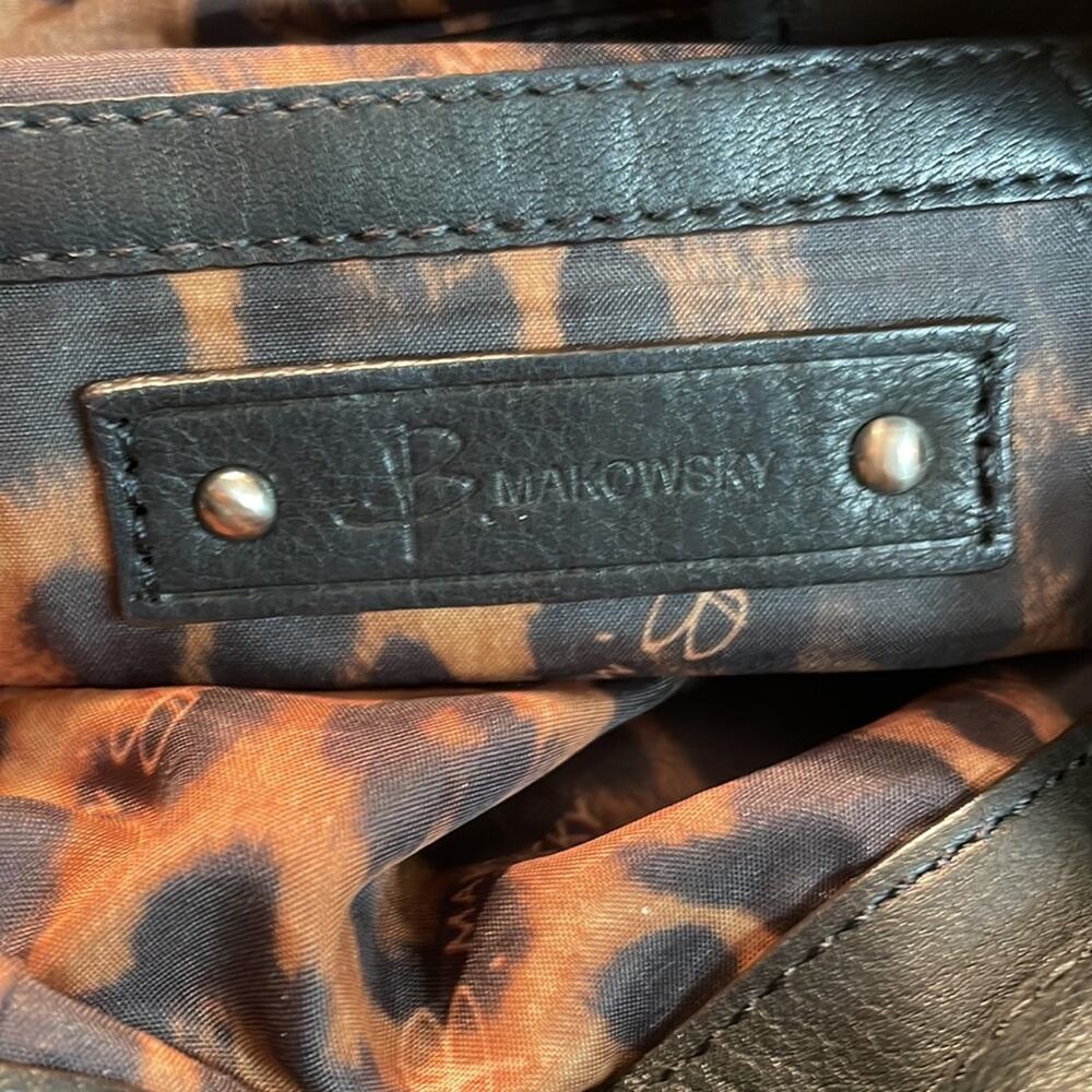 B. Makowsky black leather bag - Picture 5 of 10